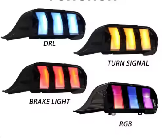 2024-2026 Mustang S650 Style RGB Taillights