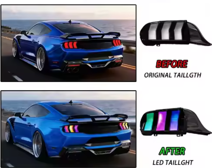 2024-2026 Mustang S650 Style RGB Taillights