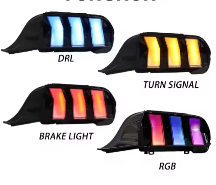 2024-2026 Mustang S650 Style RGB Taillights